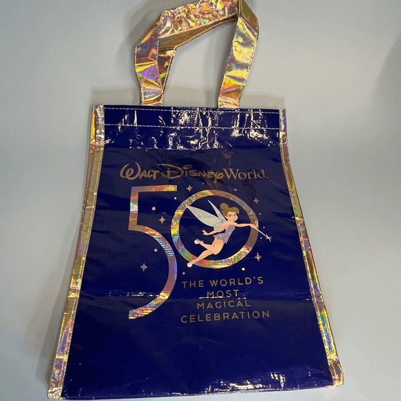 Disney Handbags - Walt Disney World 50th Anniversary Reusable Tote Shopping Bag - Small